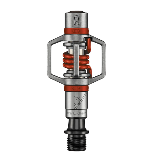 CRANKBROTHERS EGG BEATER 3 Pedali Argento/Rosso