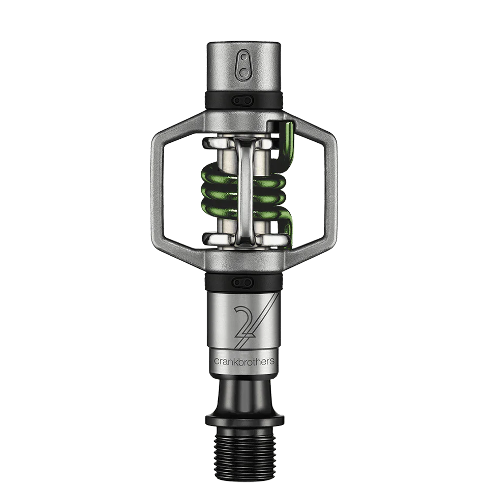 CRANKBROTHERS EGG BEATER 2 Pedali Argento / Verde