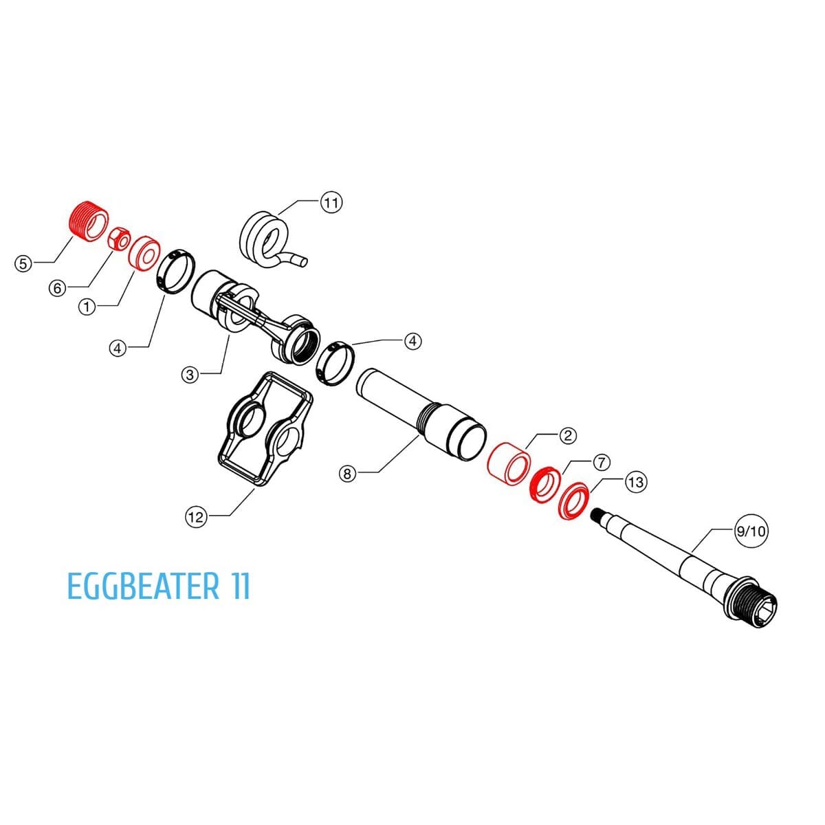 Kit di Ricondizionamento per Pedali CRANKBROTHERS EGGBEATER / CANDY 11 #16229