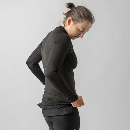 Maglia intima a maniche lunghe da donna GRIPGRAB RIDE WINTER nera