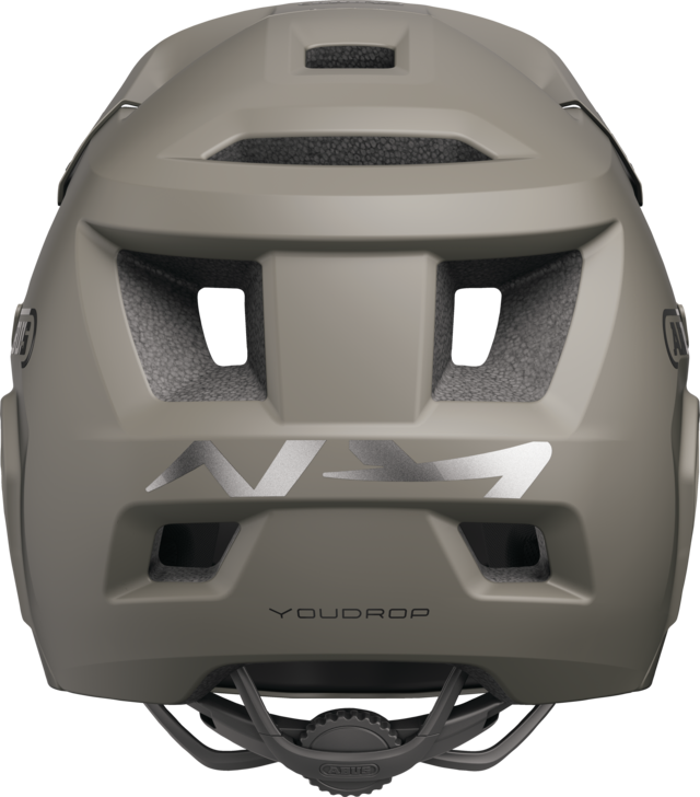 Casco MTB ABUS YOUDROP FF Junior Dust Grigio