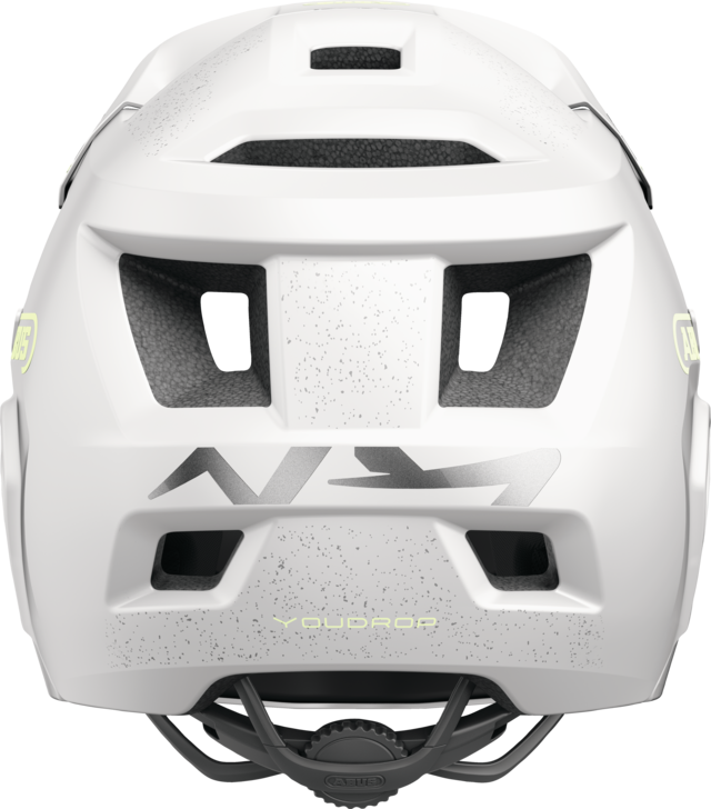Casco MTB ABUS YOUDROP FF Junior Lemon Bianco