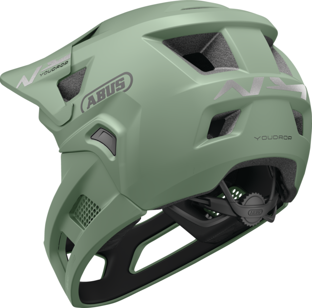Casco MTB ABUS YOUDROP FF Junior Mist Verde