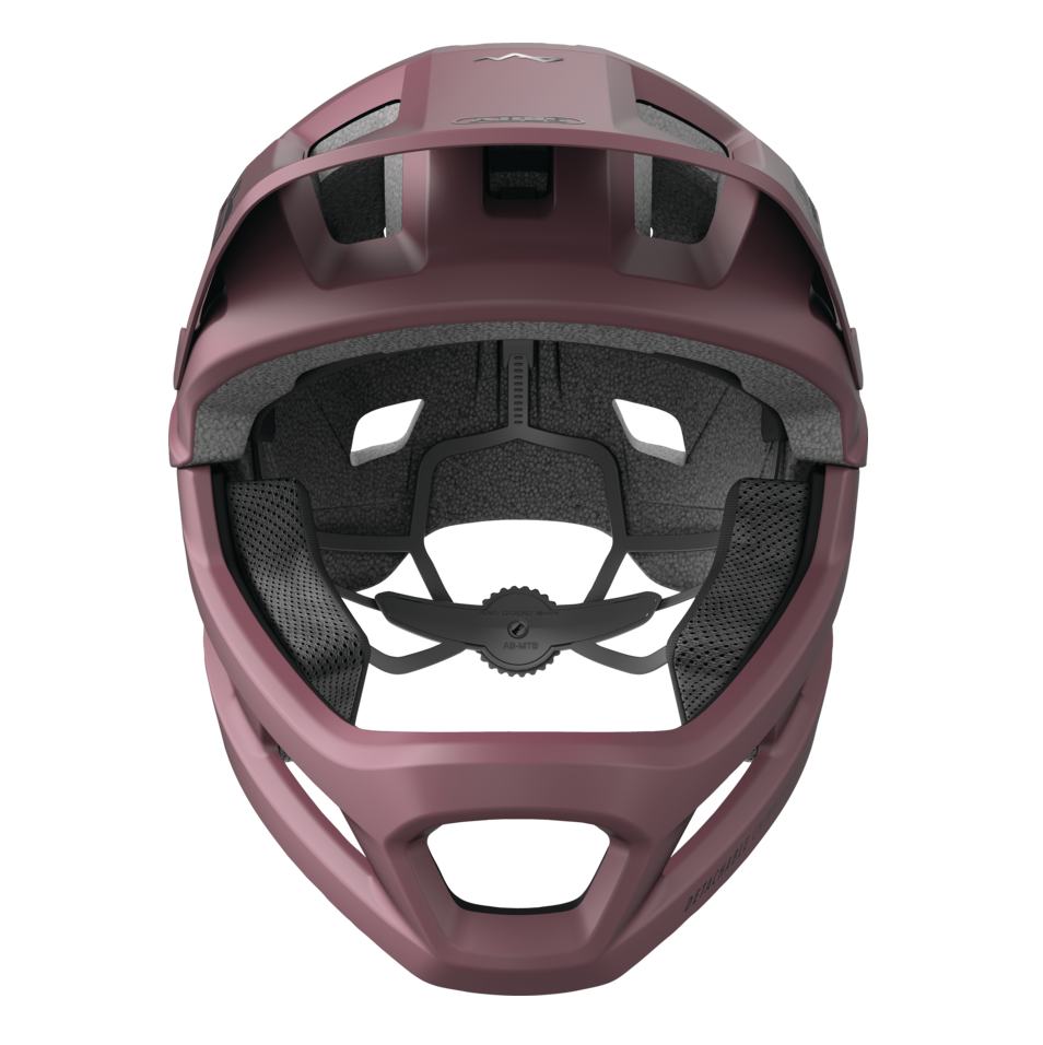 Casco MTB ABUS YOUDROP FF Junior Blush Rosso