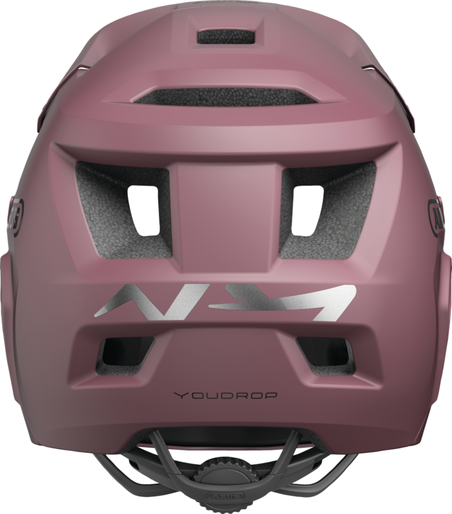 Casco MTB ABUS YOUDROP FF Junior Blush Rosso