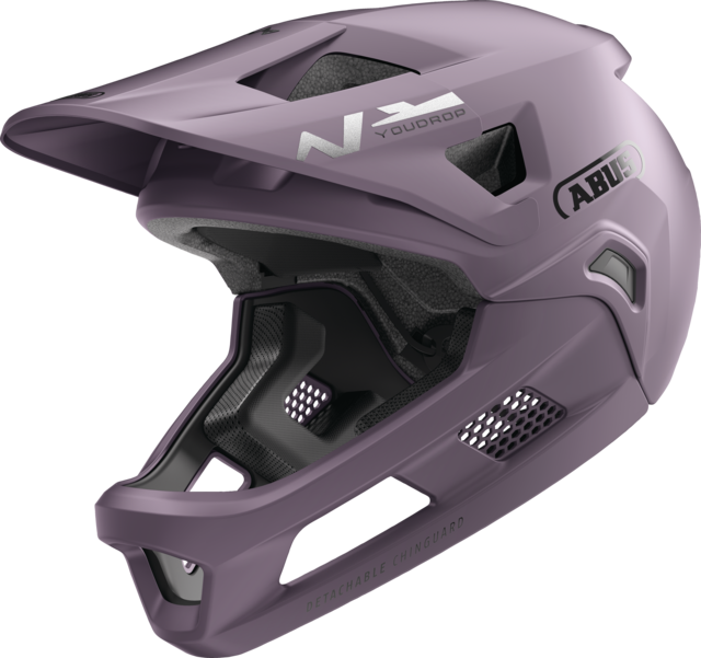 Casco MTB ABUS YOUDROP FF Junior Salt Violet
