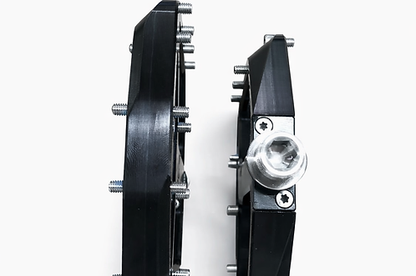 Pedali flat HXR COMPONENTS con perno in acciaio neri