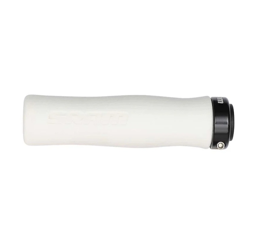 Manopole SRAM FOAM CONTOUR Lock-On 129mm Bianco