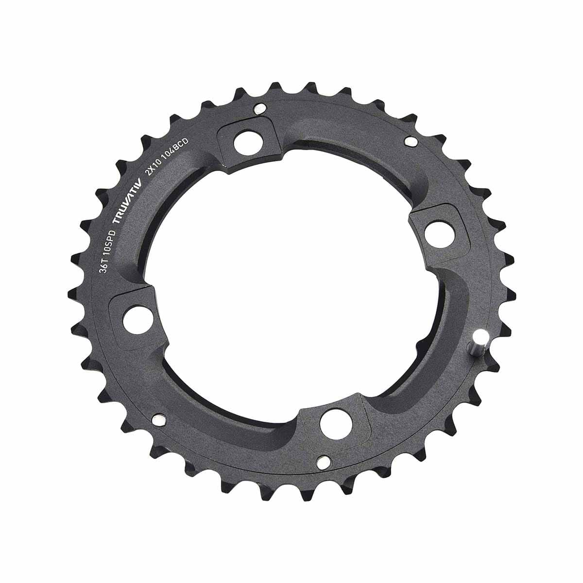 Plateau Extérieur SRAM/TRUVATIV 2x10V 4 Trous 104mm 36 Dts L-PIN Alu Noir