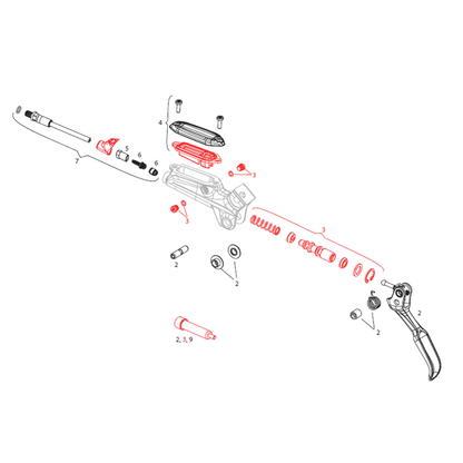 Kit Ricambi Interni per Leva SRAM Level TL/TLM/Ultimate G2 11.5018.005.011