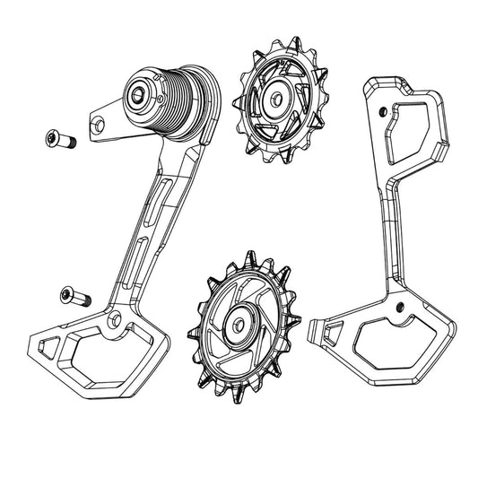 Chape de Dérailleur Arrière Complète 12V SRAM X0 T-TYPE EAGLE AXS