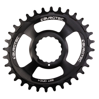 Piatto Mono BURGTEC THICK THIN OVAL RaceFace Cinch 10/11/12V Direct Mount Narrow Wide Nero