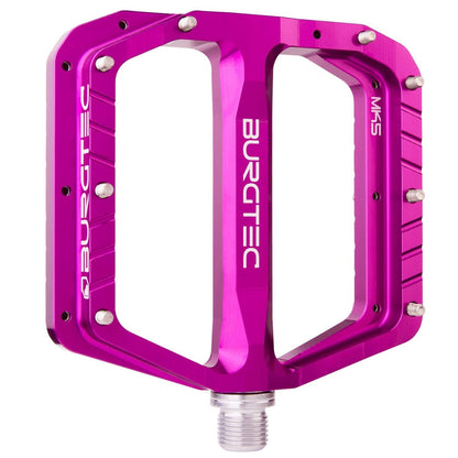 Pedali BURGTEC PENTHOUSE FLAT MK5 Asse in Acciaio Viola