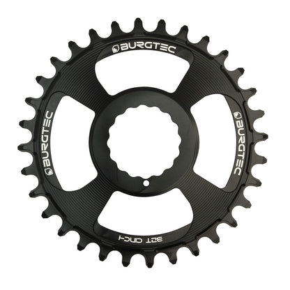 Piatto Singolo BURGTEC THICK THIN RaceFace 10/11/12V Cinch Direct Mount Narrow Wide Nero