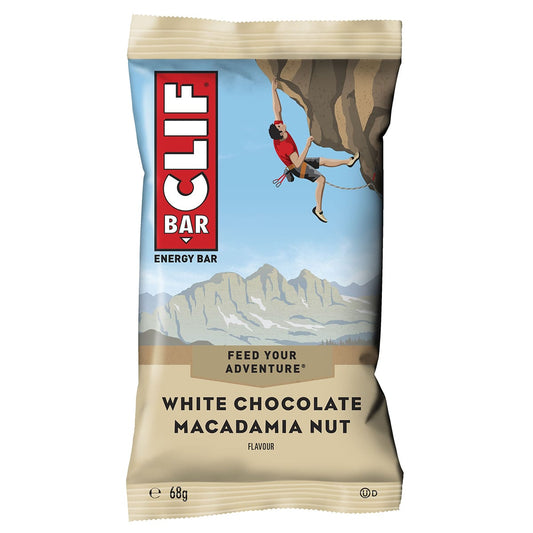 Barretta energetica CLIF BAR (68g) Cioccolato bianco e noci di macadamia