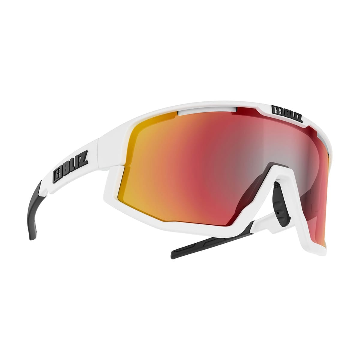 Lunettes BLIZ FUSION Blanc Ecran Rouge Iridium