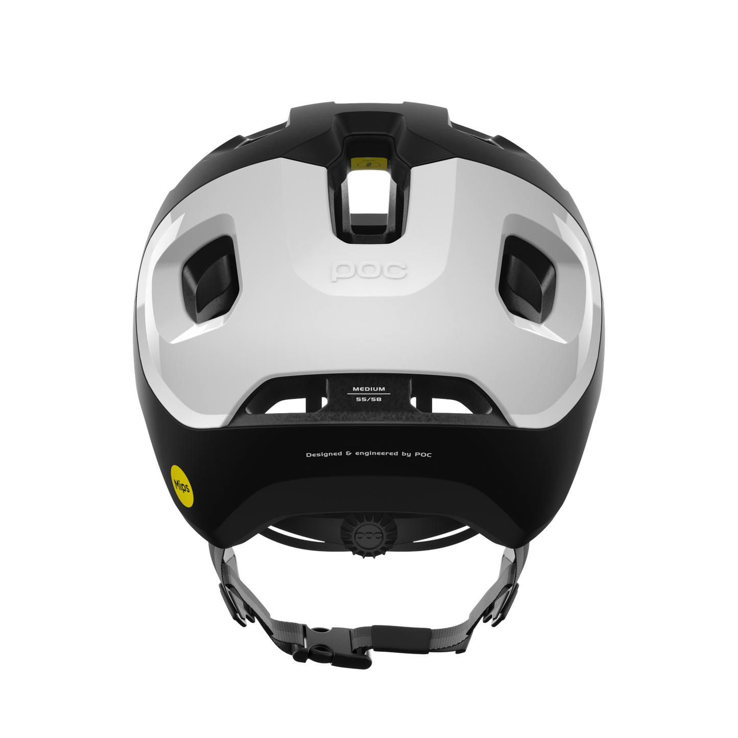 POC AXION RACE MIPS Casco MTB Nero/Bianco opaco