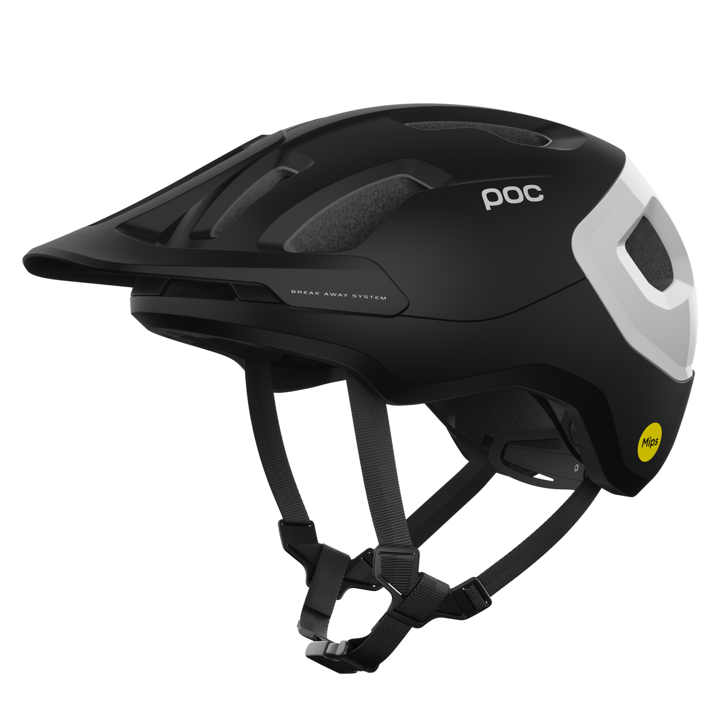 POC AXION RACE MIPS Casco MTB Nero/Bianco opaco