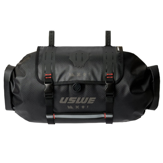 USWE ROLL TOP 9 L Borsa da manubrio nera