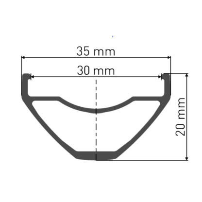 Ruota Anteriore DT SWISS M 1900 SPLINE 30 mm 29" 15x110 mm Boost