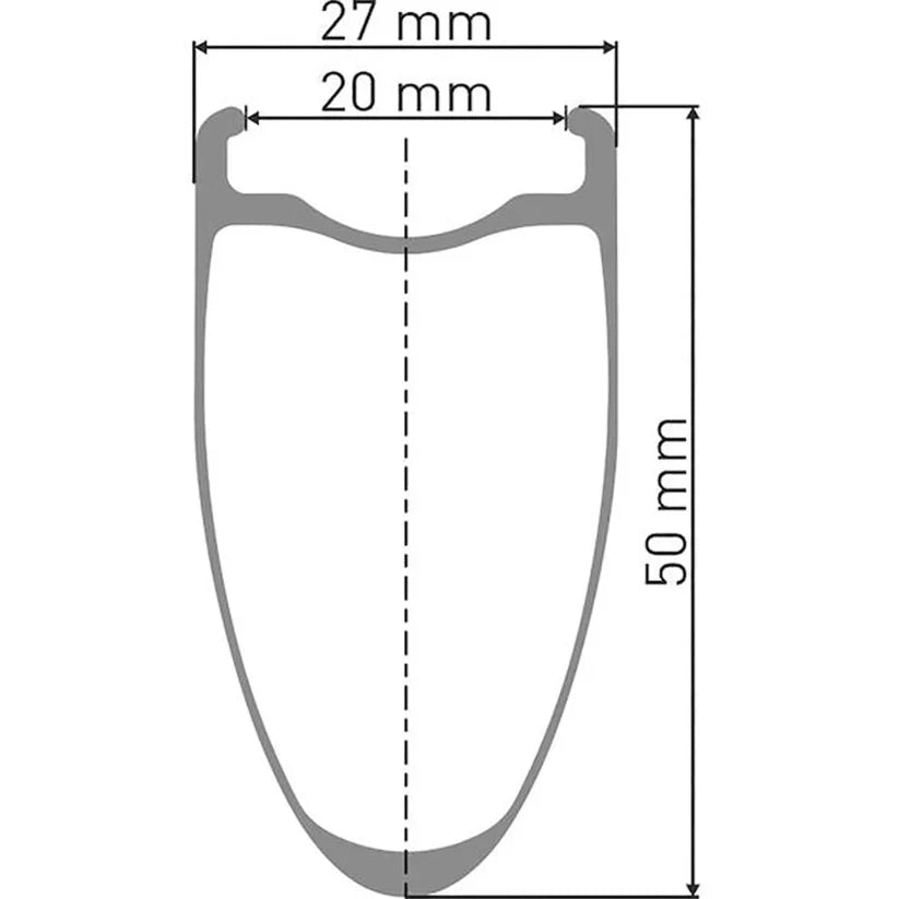 Coppia di ruote DT SWISS ARC 1400 DICUT 50 DISC (bloccaggio centrale)