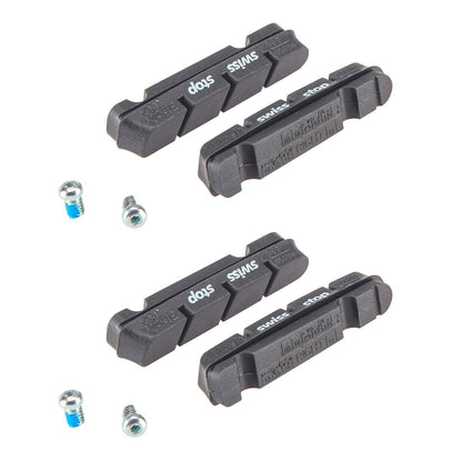 Kit 4 Pattini SWISS STOP FLASH Nero Alluminio