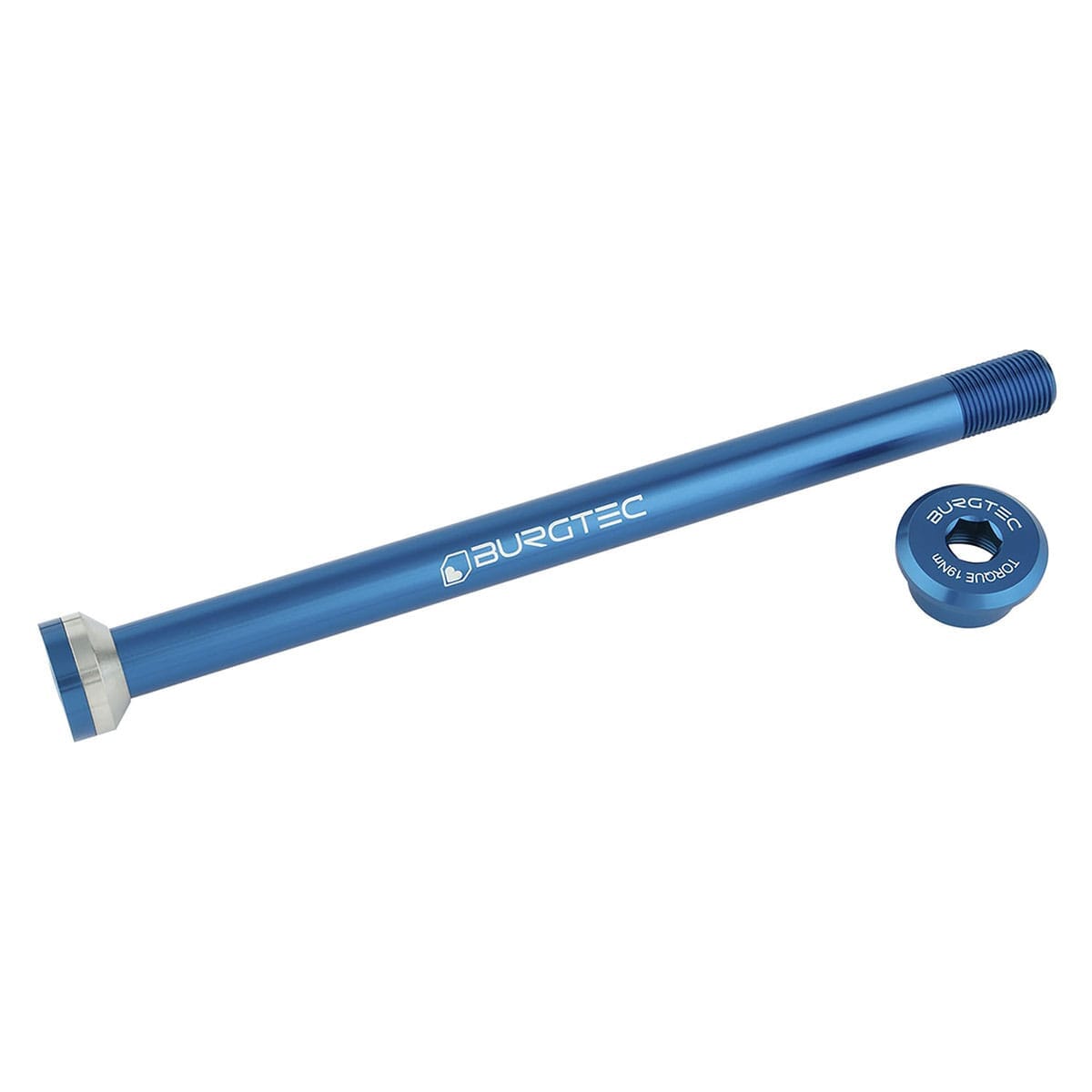 Axe de Roue Arrière BURGTEC 171 mm pour Cadres Transition Bleu