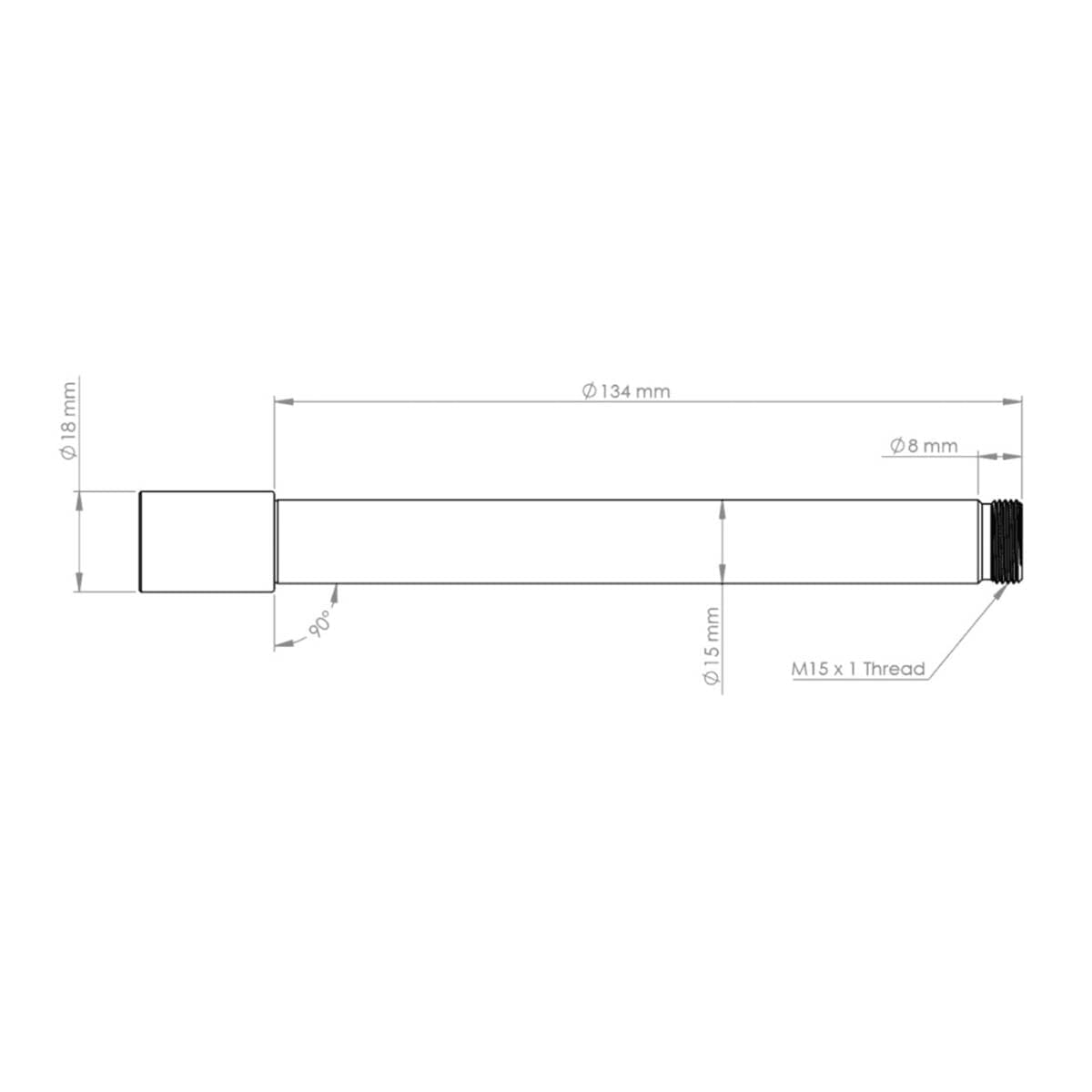 Axe de Roue Avant BURGTEC pour Fourches Ôhlins RXF 36 Orange