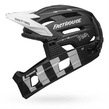 Casco MTB BELL SUPER AIR R MIPS FAST HOUSE Nero/Bianco