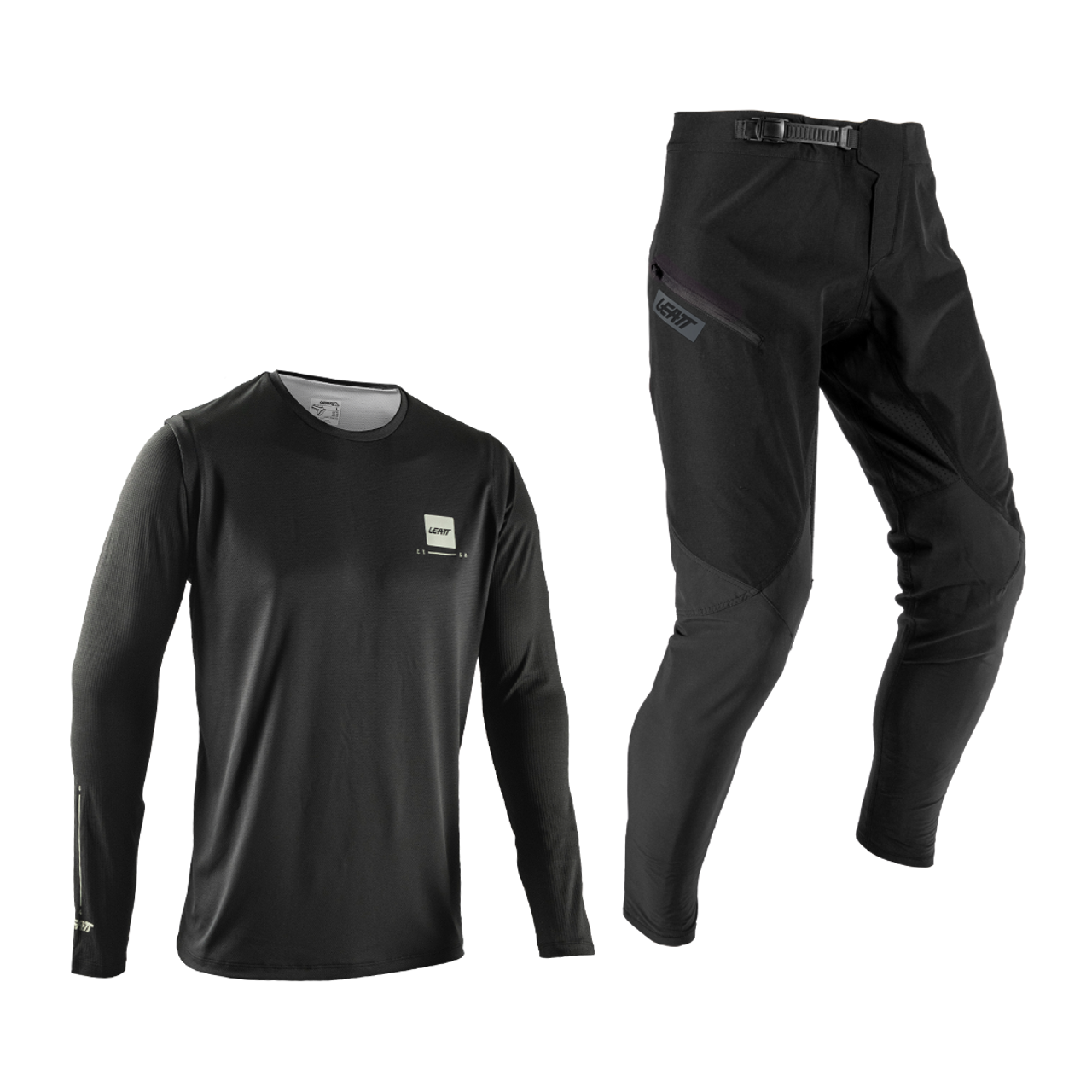 LEATT MTB GRAVITY 1.0 Kit Maglia + Pantaloni Junior Nero