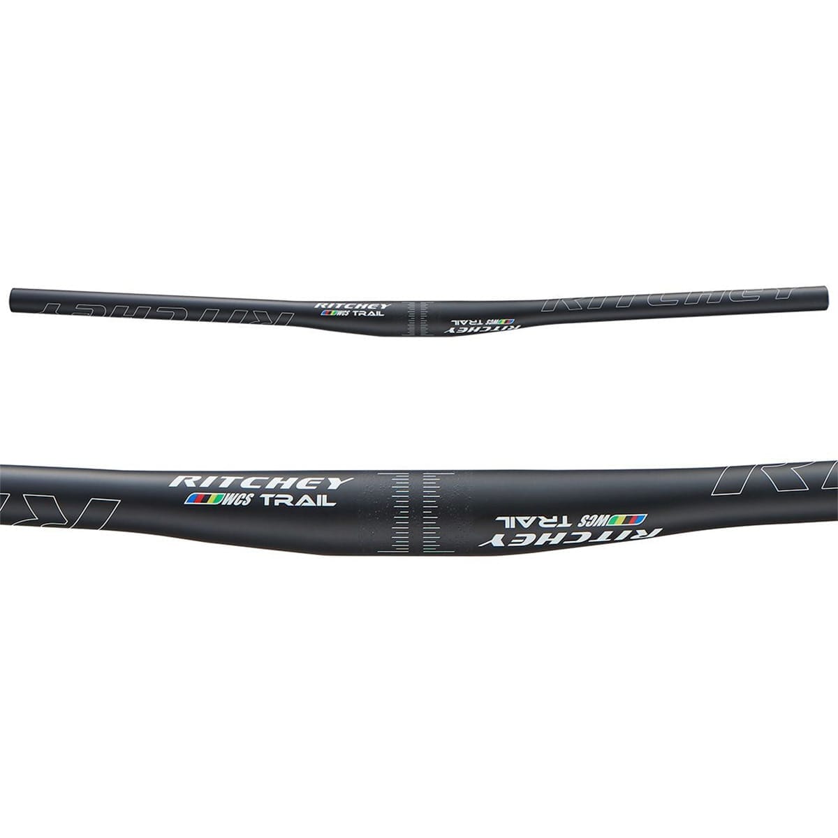 Cintre RITCHEY WCS TRAIL FLAT Carbone Rise +/-5mm 31,8/740mm Noir