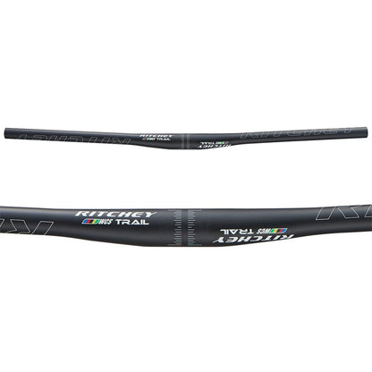 Manubrio RITCHEY WCS TRAIL FLAT Carbonio Rise +/-5mm 31,8/740mm Nero