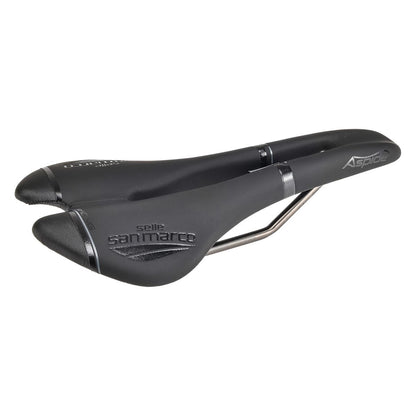 Sella SELLE SAN MARCO ASPIDE RACING OPEN FIT NARROW Rotaie Xsilite Nero