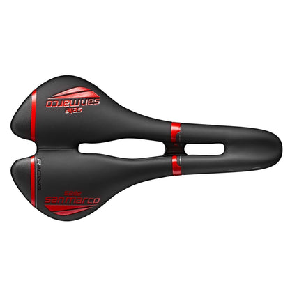 Sella SELLE SAN MARCO ASPIDE RACING OPEN FIT NARROW Rotaie Xsilite Nero