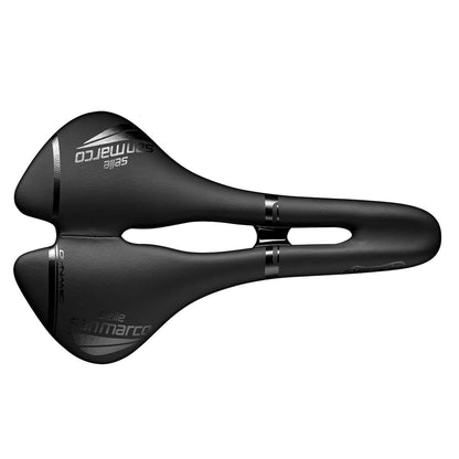 Sella SELLE SAN MARCO ASPIDE DYNAMIC OPEN FIT WIDE Rotaie Manganese Nero