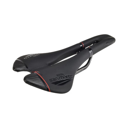 Sella SELLE SAN MARCO ASPIDE CARBON FX OPEN FIT WIDE Rotaie Carbonio Nero