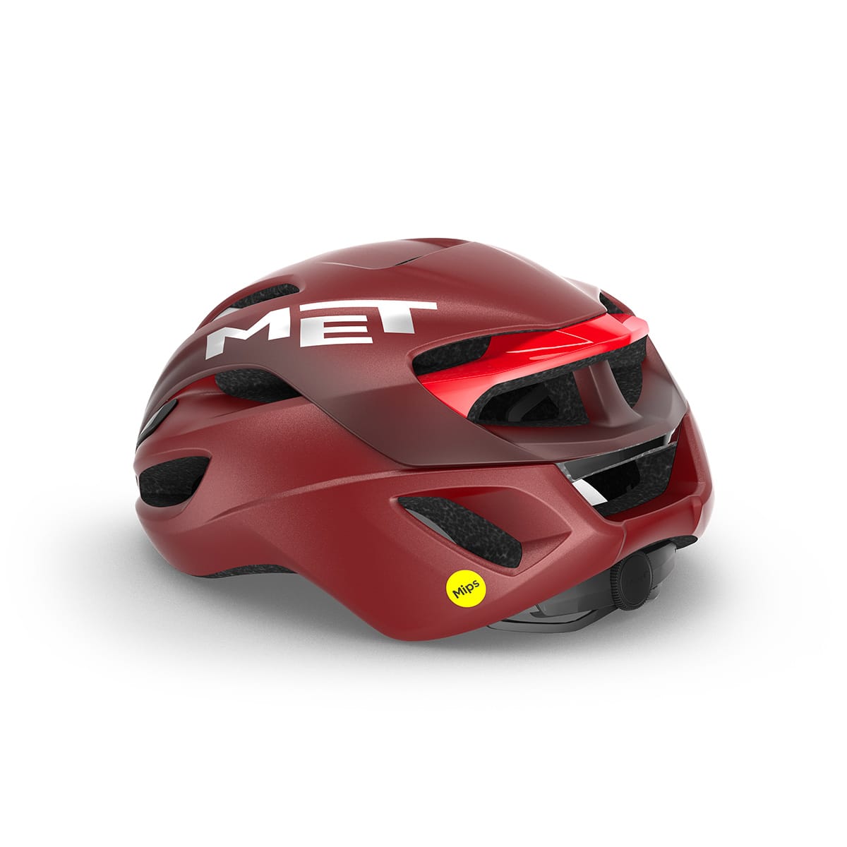 Casco da strada MET RIVALE MIPS Rosso Dahlia Opaco