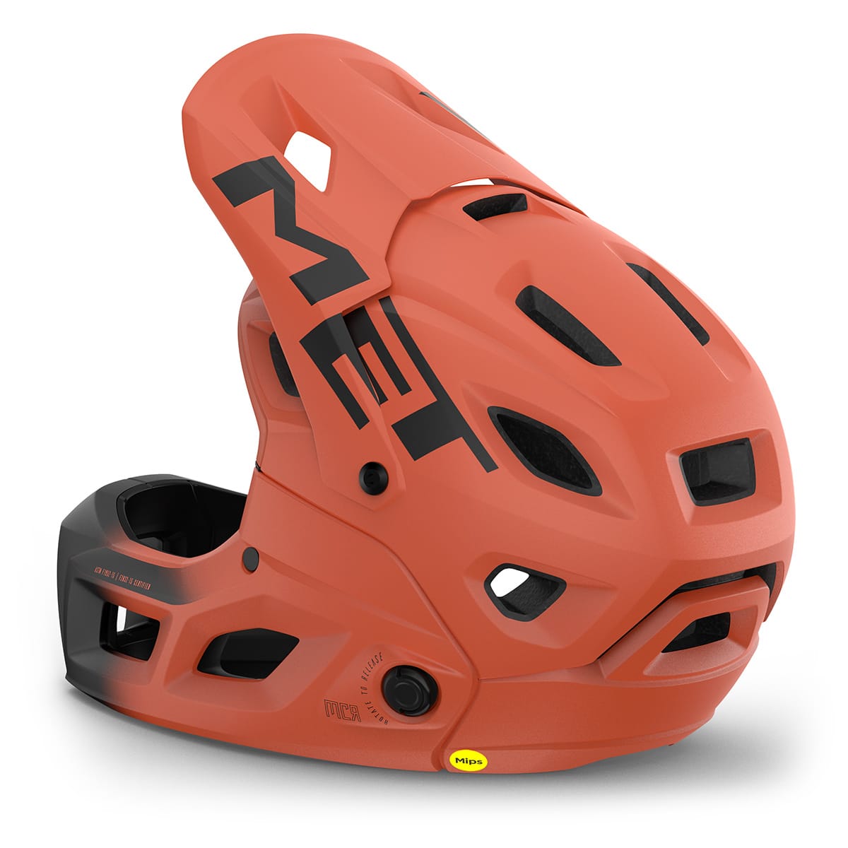 Casco MTB MET PARACHUTE MCR MIPS Arancione/Nero