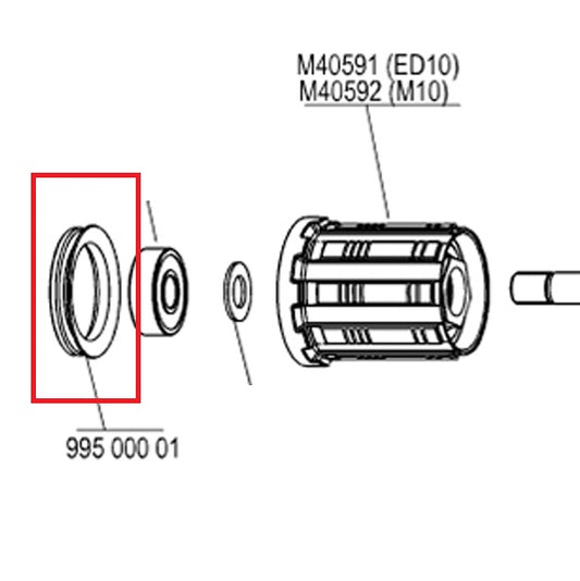 Guarnizione a labbro MAVIC per corpo ruota libera FTS-L/FTS-X