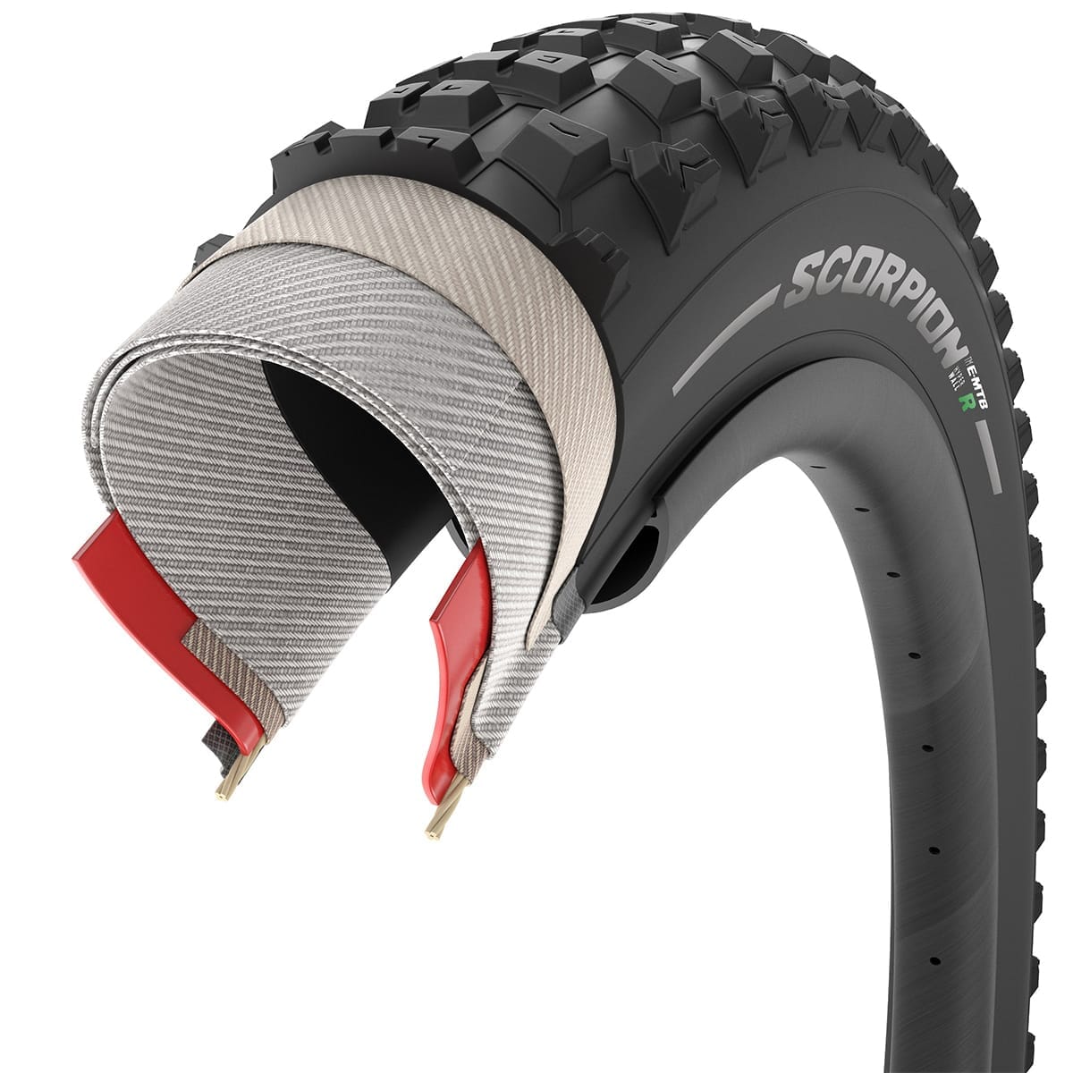 Copertone flessibile PIRELLI SCORPION E-MTB R 27.5x2.80 HyperWall Tubeless Ready flessibile 4130600