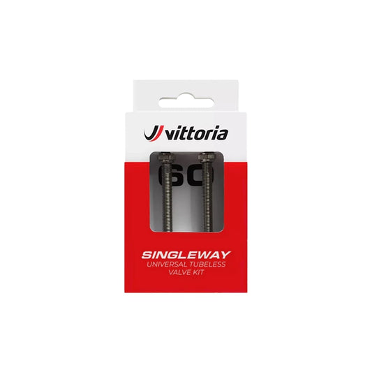 Valvole Tubeless Presta VITTORIA SINGLEWAY Argento (x2)