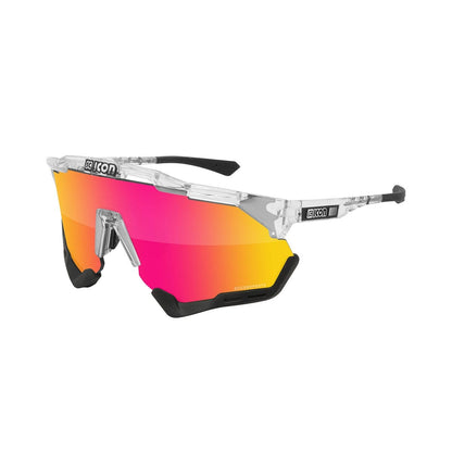Occhiali SCICON AEROSHADE Traslucido Iridio Rosso