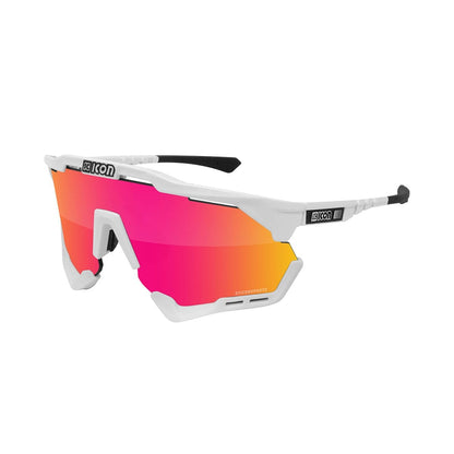 Occhiali SCICON AEROSHADE Bianco Iridium Rosso