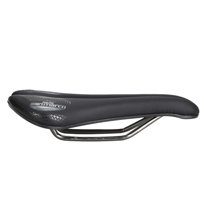 Sellino SELLE SAN MARCO APSIDE SHORT SUPERCOMFORT OPEN-FIT RACING 139mm Rotaie Manganese