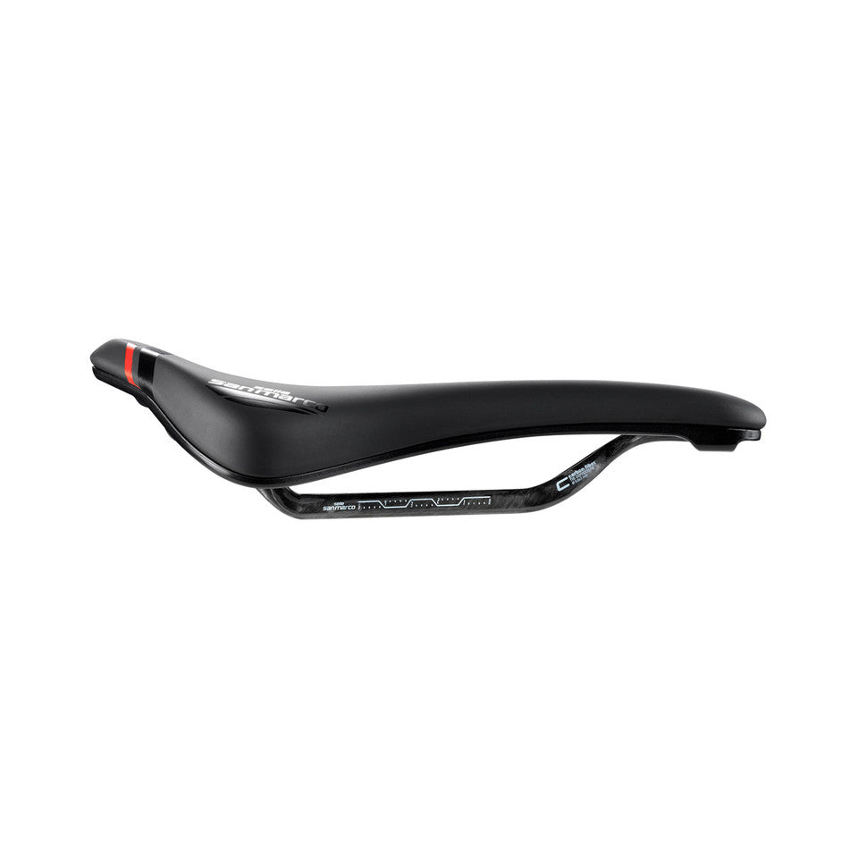 Sella SAN MARCO GROUND SHORT OPEN-FIT CARBON FX 155mm Nero