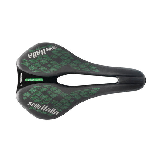 Sella SELLE ITALIA MODEL X GREEN SUPERFLOW LEAF L Rails Fec Verde/Nero