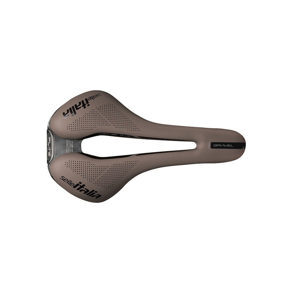 Selle ITALIA FLITE BOOST GRAVEL Sella SUPERFLOW S Rails TI316 Marrone