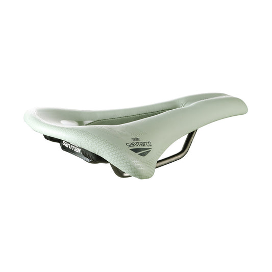 Sella SAN MARCO ALLROAD SUPERCONFORT OPEN-FIT RACING L3 Larghezza 146 mm Rotaie in acciaio Xsilite Verde salvia