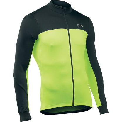Maglia NORTHWAVE FORCE 2 Maniche Lunghe Nero/Giallo