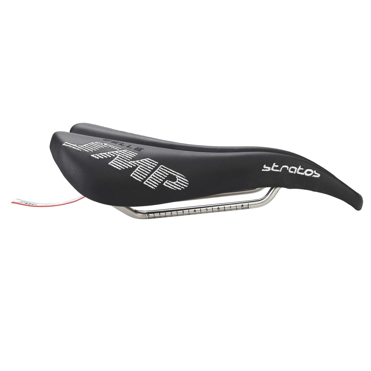 Selle SMP STRATOS Cuir Rails Inox Noir